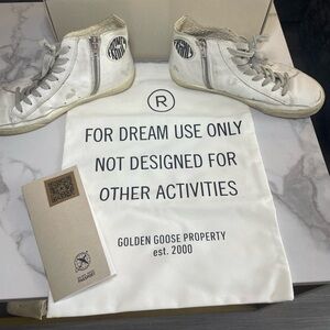 Golden Goose White High-Top Sneakers